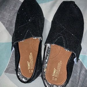 Toddler size 10 sparkly toms